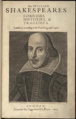 First Folio - title page